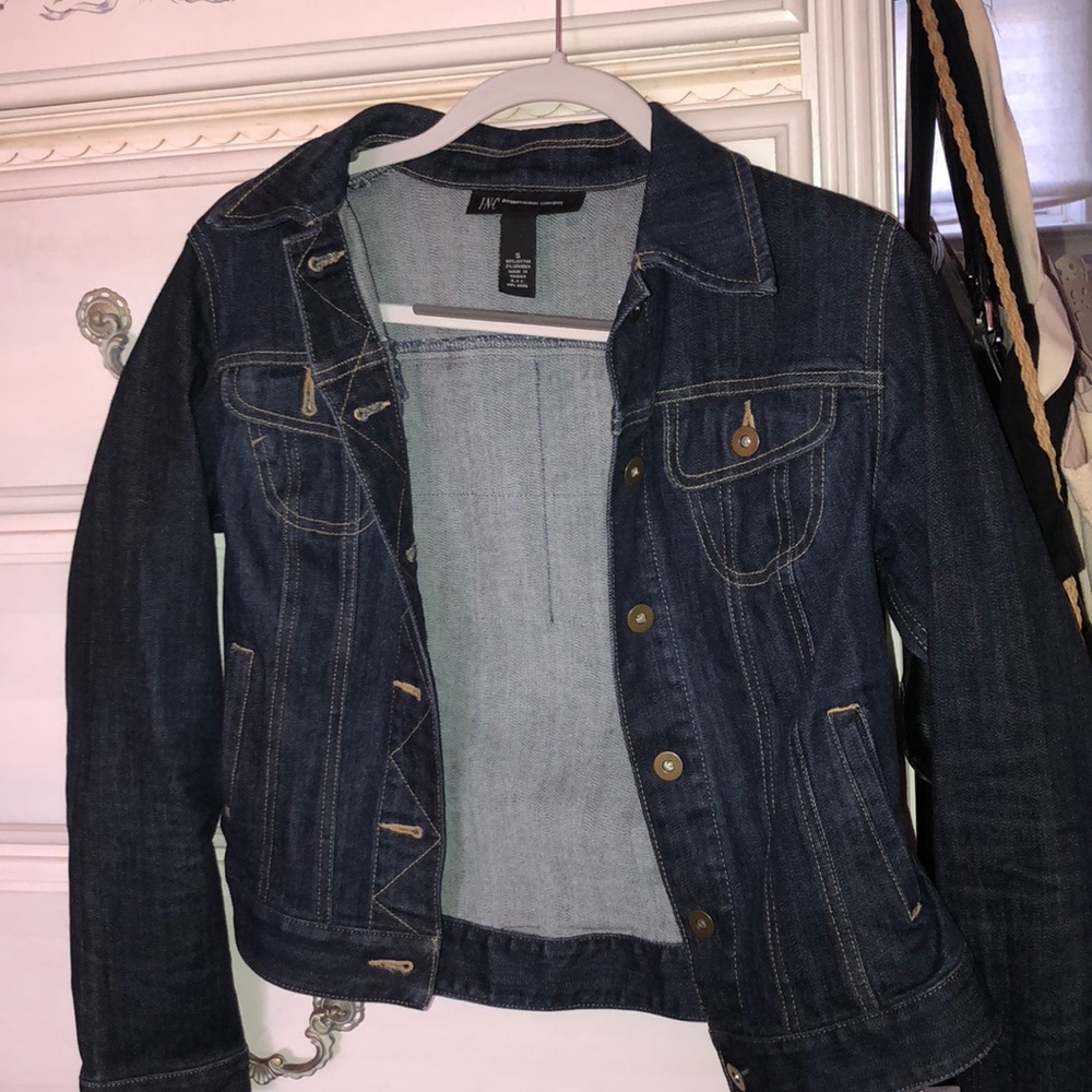 American flag jean jacket international concepts